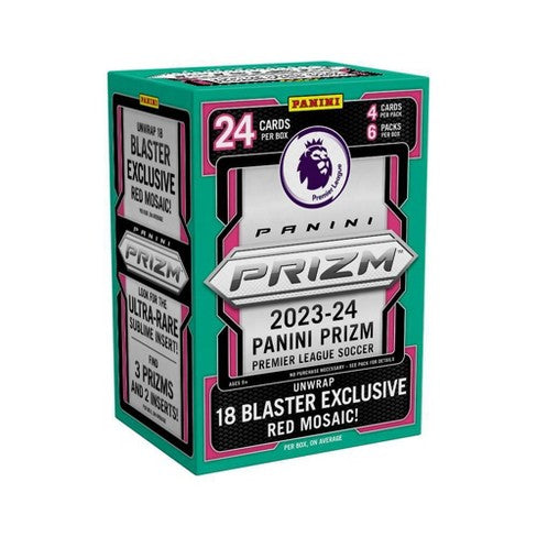 2023-24 Panini Prizm Premier League EPL Soccer Blaster Box (Pink Mosaic Edition) - 皇巢卡店 Beehive Trading Card Shop