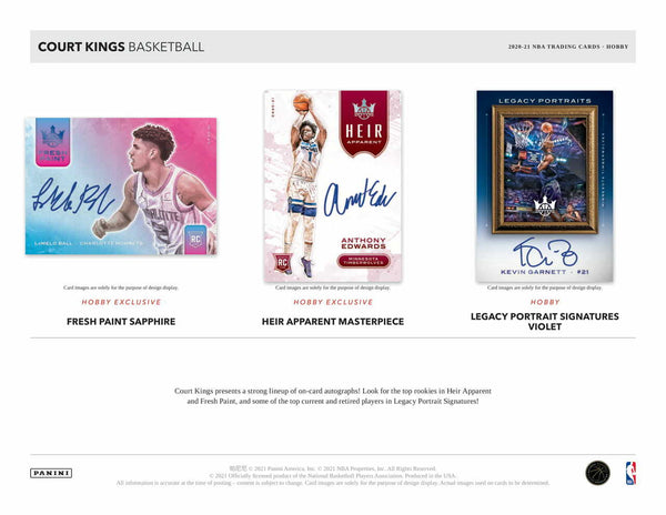 2020-21 Panini Court Kings Basketball Hobby Box - 皇巢卡店 Beehive Trading Card Shop