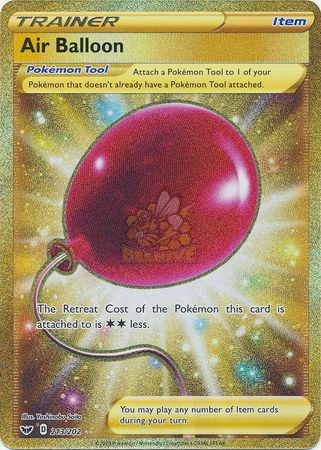 gold air balloon pokemon card value SS1 213/202 Air Balloon RS – 皇巢卡店Beehive Trading Card Shop