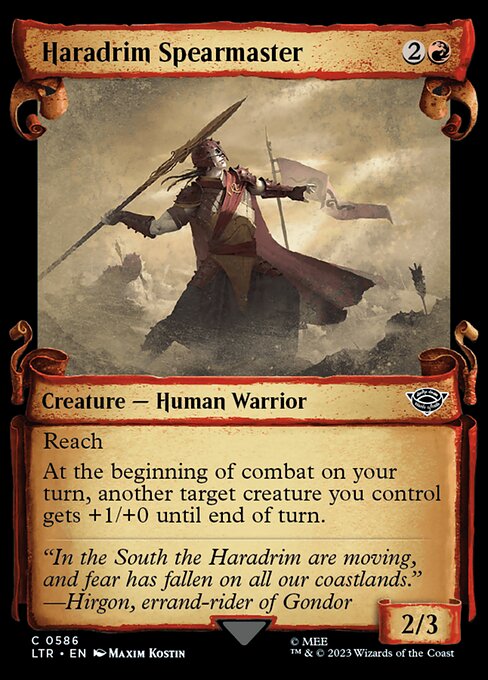 LTR 586 Haradrim Spearmaster (0586 - Scroll Showcase) C