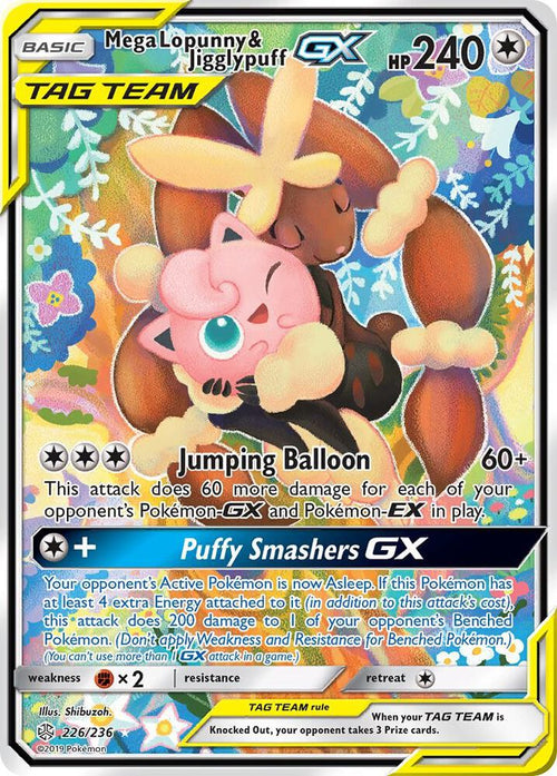 SM12 226/236 Mega Lopunny & Jigglypuff GX SR