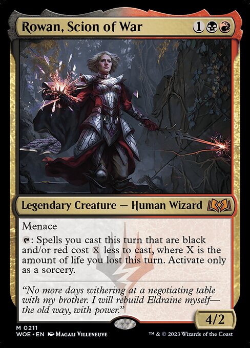WOE 211 Rowan, Scion of War M
