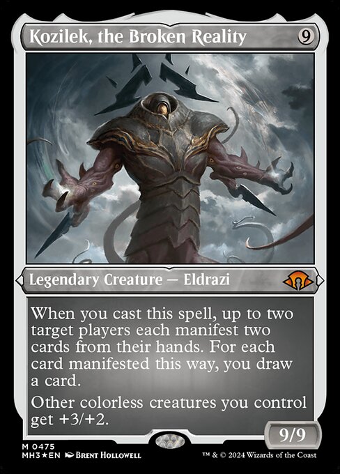 [Foil Etched] MH3 475 Kozilek, the Broken Reality (0475 - Foil Etched) M