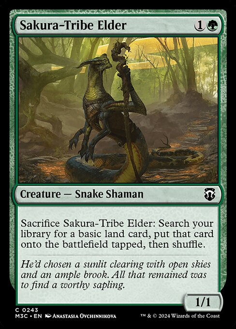 [Foil] M3C 243 Sakura-Tribe Elder (Ripple Foil) C