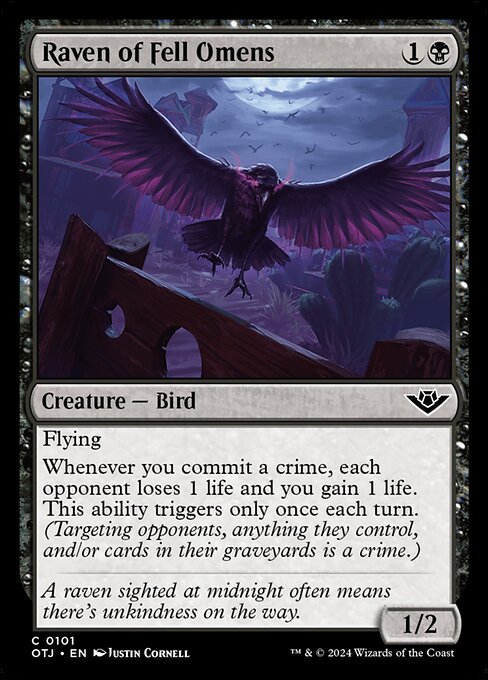 OTJ 101 Raven of Fell Omens C