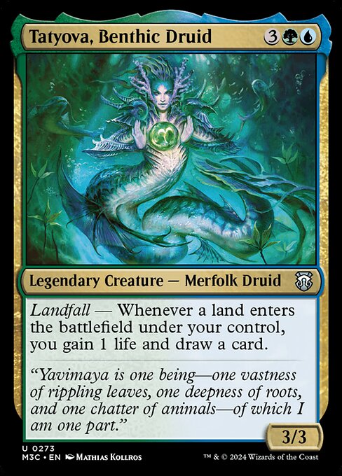 [Foil] M3C 273 Tatyova, Benthic Druid (Ripple Foil) U
