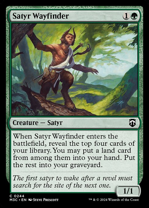 [Foil] M3C 244 Satyr Wayfinder (Ripple Foil) C