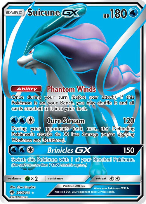 SM8 200/214 Suicune GX SR
