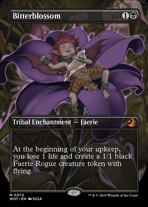 [Foil] WOT 072 Bitterblossom (0072 - Anime) M