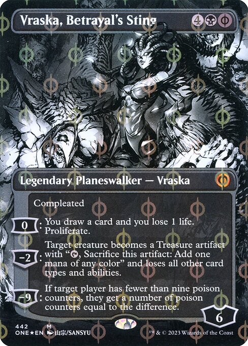[Foil] ONE 442 Vraska, Betrayal's Sting (442 - Step-and-compleat) M
