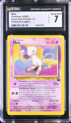 [CGC 7] 2000 POKEMON ENGLISH MEW #8 PROMO