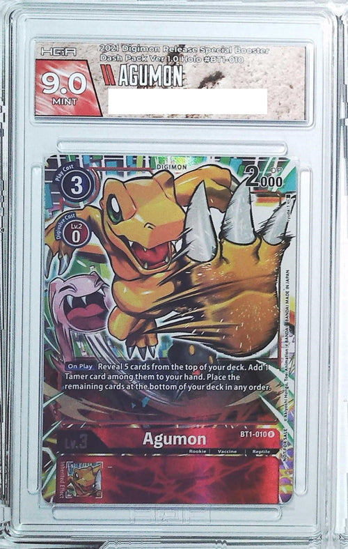 [HGA 9] 2021 Digimon Release Special Booster Dash Pack Ver 1.0 BT1-010 Agumon R Holo