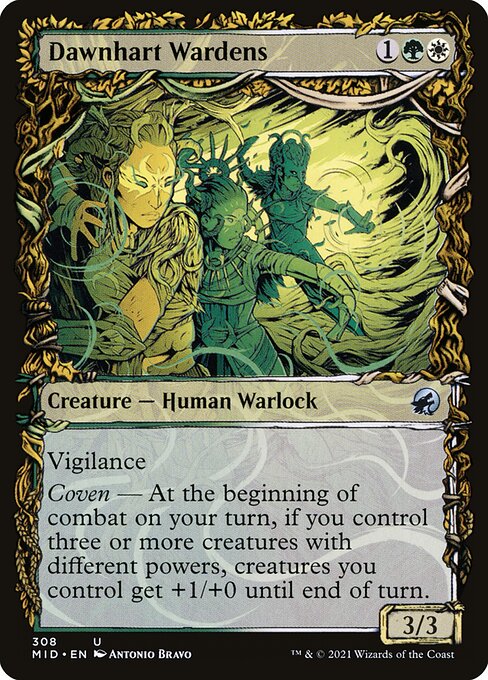 [Foil] MID 308 Dawnhart Wardens (Showcase) U