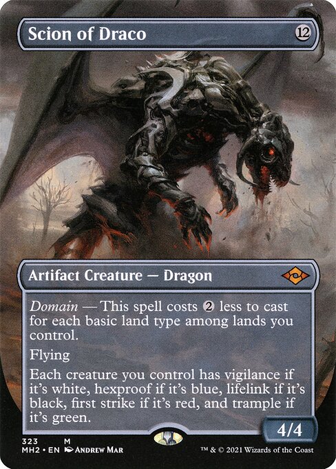 [Foil] MH2 323 Scion of Draco (Borderless) M