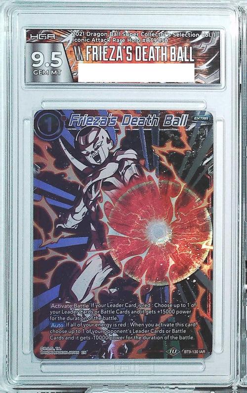 [HGA 9.5] 2021 Dragon Ball  Super Collector's Selection Vol.1 BT9-130 Frieza's Death Ball Iconic Attack Rare Holo