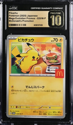 [CGC 10] 2025 POKEMON JAPANESE MCDONALD'S PIKACHU #020 PROMO