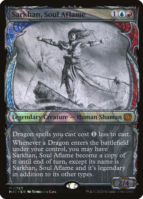 [Foil] MAT 225 Sarkhan, Soul Aflame (Halo Foil) M