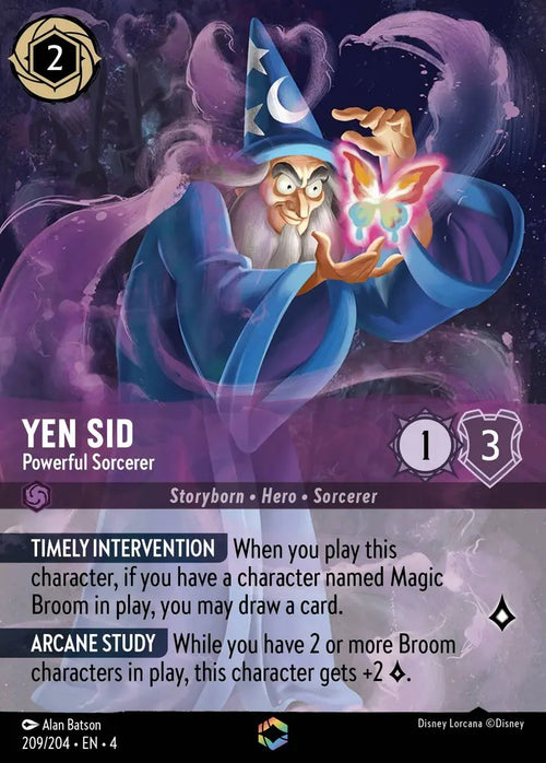 209/204·EN·4 Yen Sid - Powerful Sorcerer E