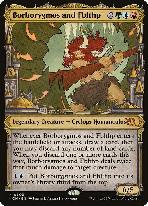 [Foil] MOM 303 Borborygmos and Fblthp (0303 - Showcase) M