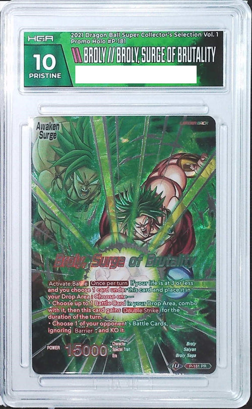 [HGA 10] 2021 Dragon Ball  Super Collector's Selection Vol.1 P-181 Brolly//Brolly, Surge Of Brutality Promo Holo