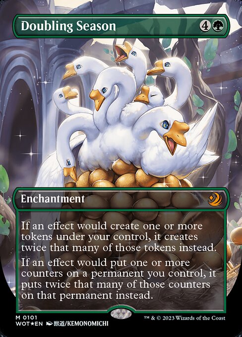 [Foil] WOT 101 Doubling Season (0101 - Anime Confetti Foil) M