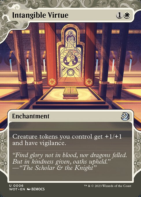 [Foil] WOT 006 Intangible Virtue (0006) U