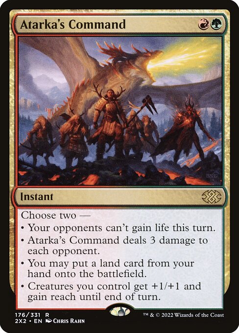 [Foil] 2X2 176 Atarka's Command R