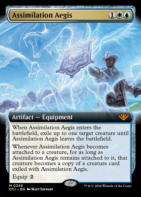 [Foil] OTJ 348 Assimilation Aegis (0348 - Extended Art) M