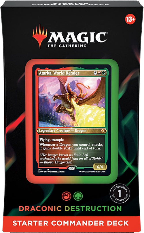 MTG Starter Commander Decks (SCD) - Draconic Destruction (Red-Green)