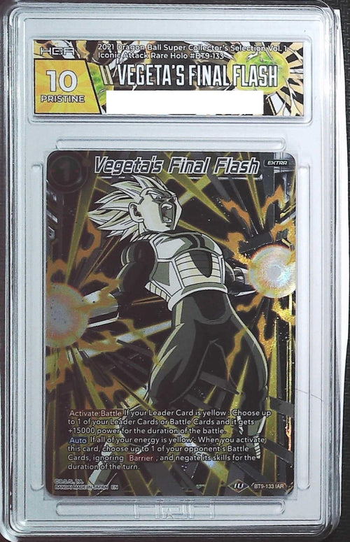 [HGA 10] 2021 Dragon Ball  Super Collector's Selection Vol.1 BT9-133 Vegeta's Final Flash Iconic Attack Rare Holo