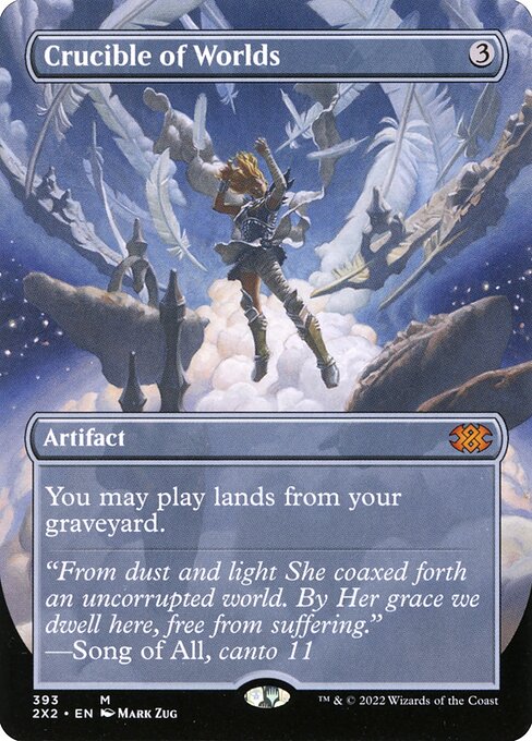 2X2 393 Crucible of Worlds (Borderless) M