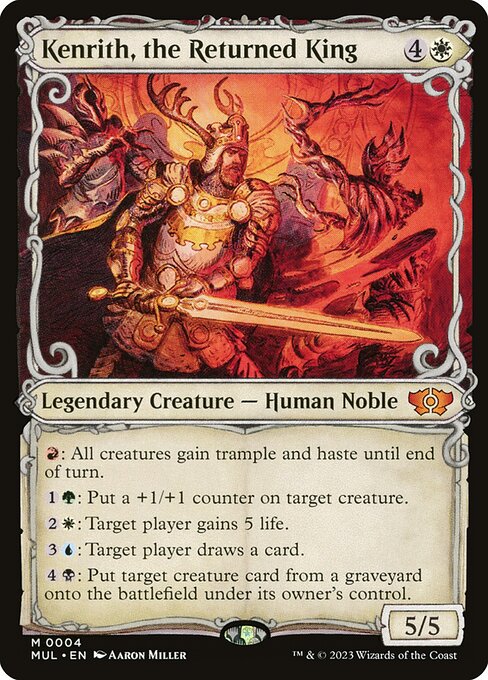 [Foil] MUL 004 Kenrith, the Returned King M
