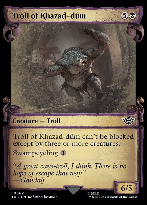 LTR 562 Troll of Khazad-dum (0562 - Scroll Showcase) C