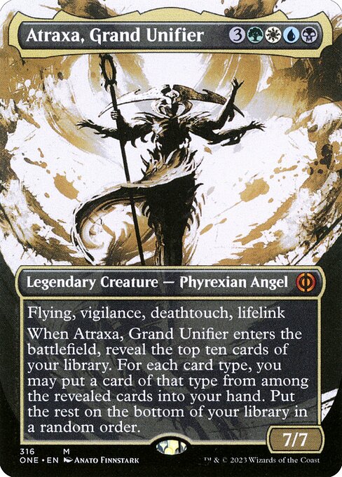 [Foil] ONE 316 Atraxa, Grand Unifier (316 - Borderless Ichor) M