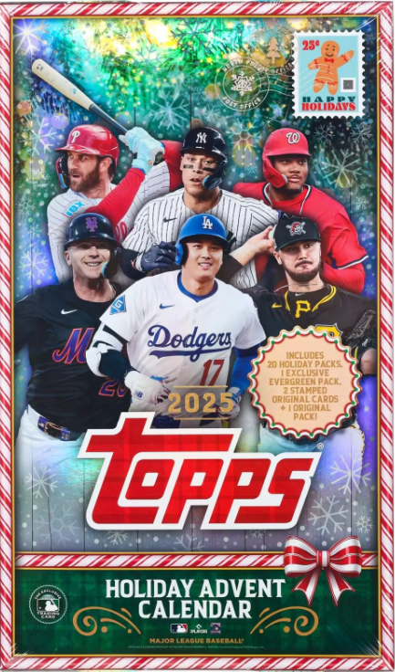 2025 Topps Holiday Baseball - Advent Calender