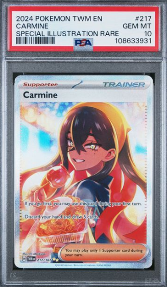 [PSA 10] 2024 POKEMON ENGLISH CARMINE #217 SIR