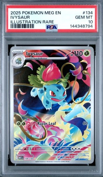 [PSA 10] 2025 POKEMON ENGLISH MEG IVYSAUR #134 IR