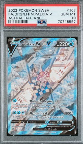 [PSA 10] 2022 POKEMON ENGLISH SWSH ORGN.FRM.PALKIA V #167 AR