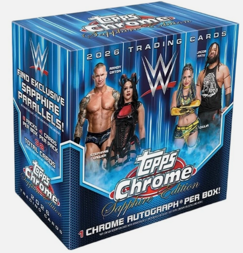2026 Topps Chrome WWE Sapphire Edition Box
