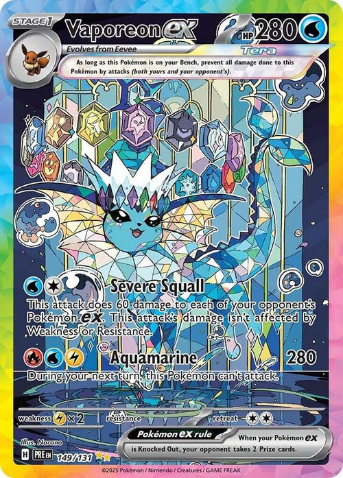 PRE 149/131 Vaporeon ex SIR