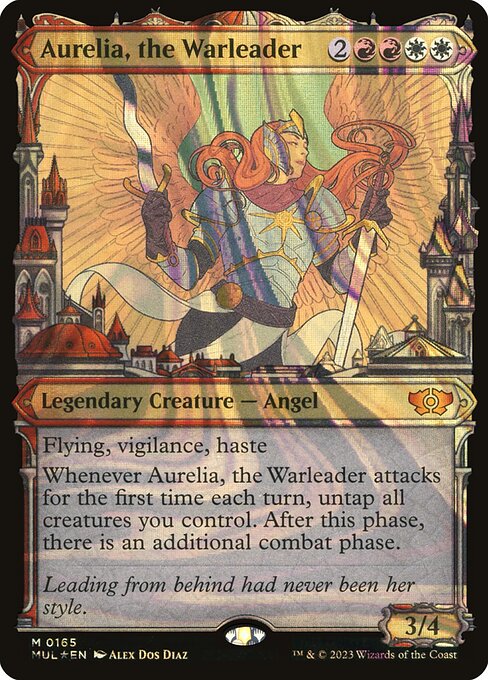 [Foil] MUL 165 Aurelia, the Warleader (0165 - Halo Foil) M