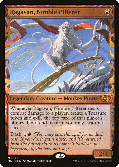 [Foil] MUL 151 Ragavan, Nimble Pilferer (0151 - Halo Foil) M