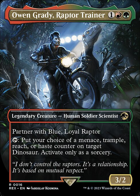 REX 016 Owen Grady, Raptor Trainer (0016) R