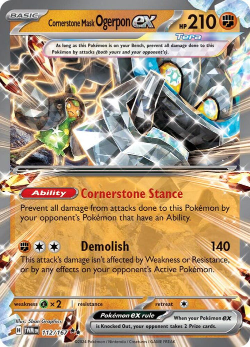 TWM 112/167 Cornerstone Mask Ogerpon ex RR