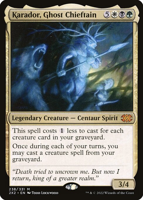 [Foil] 2X2 238 Karador, Ghost Chieftain M