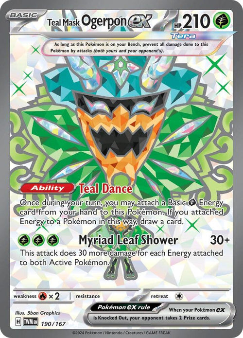 TWM 190/167 Teal Mask Ogerpon ex SR