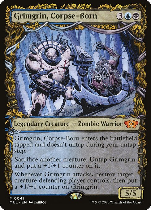 [Foil] MUL 041 Grimgrin, Corpse-Born M
