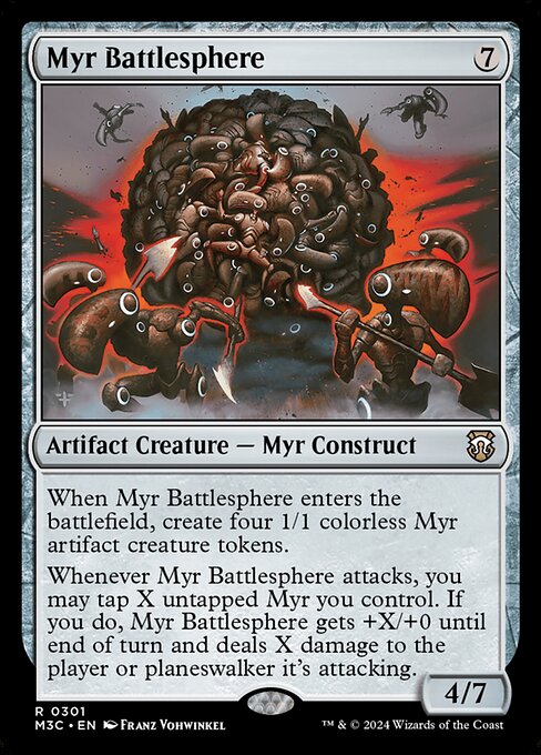 [Foil] M3C 301 Myr Battlesphere (Ripple Foil) R