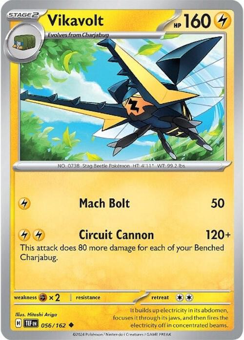[Reverse Holo] TEF 056/162 Vikavolt U