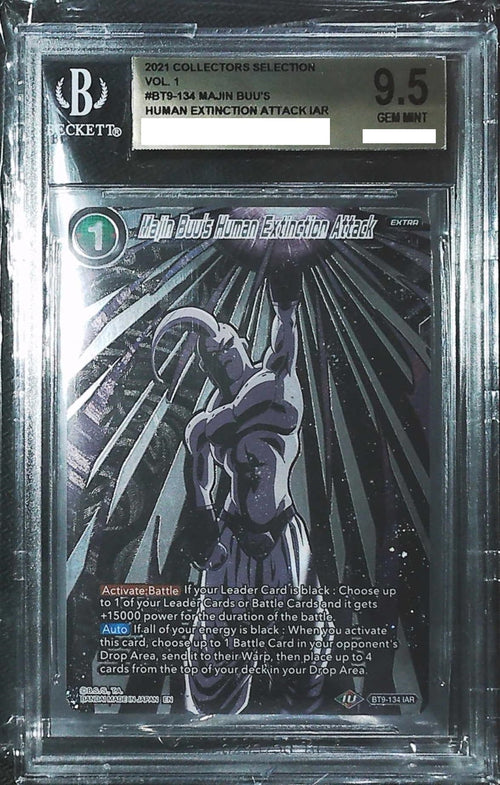 [BGS 9.5] 2021 Dragon Ball  Collector's Selection Vol.3 BT9-134 Majin Buu's Human Extinction Attack IAR